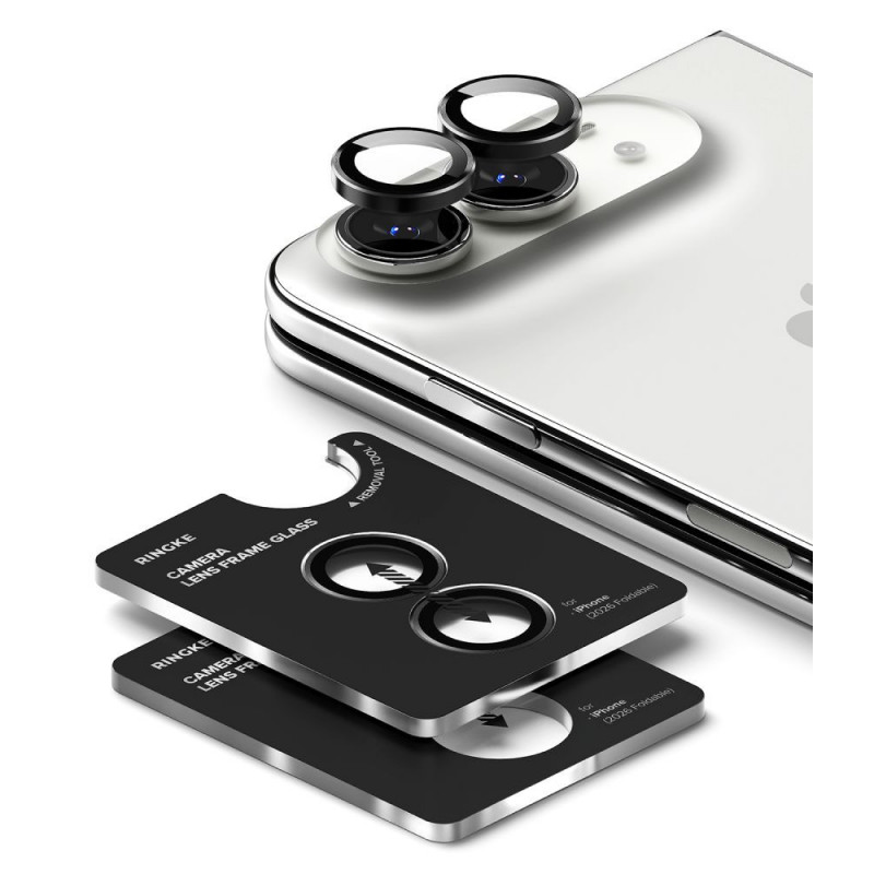 Ringke Camera Frame RGK12086 Προστατευτικό Φακού Κάμερας για Apple iPhone Duo (2 τεμ.), Μαύρο