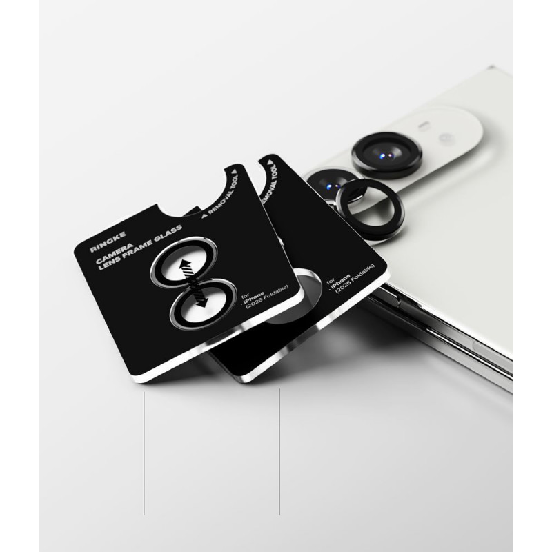 Ringke Camera Frame RGK12086 Προστατευτικό Φακού Κάμερας για Apple iPhone Duo (2 τεμ.), Μαύρο