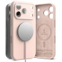 Θήκη Ringke Silicone Magnetic MagSafe για Apple iPhone 18 Pro, ροζ άμμος