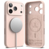 Θήκη Ringke Silicone Magnetic MagSafe για Apple iPhone 18 Pro, ροζ άμμος