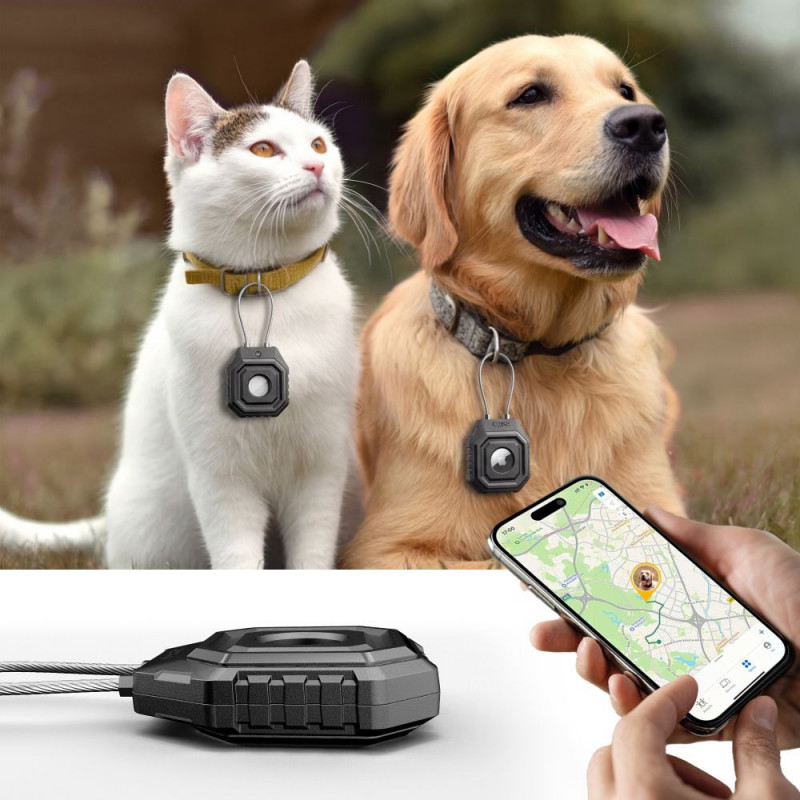Θήκη Tech-Protect Kevlar Seal για Apple AirTag 1 / 2, Μαύρη