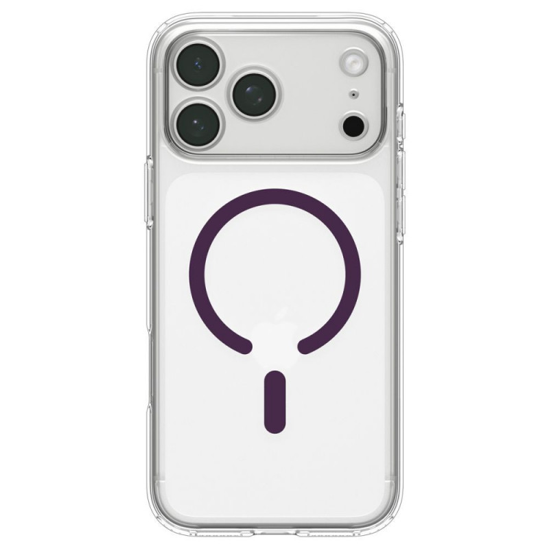 Θήκη Spigen Ultra Hybrid MagSafe για Apple iPhone 17 Pro / 18 Pro, Διάφανη/Βουργουνδί