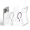 Θήκη Spigen Ultra Hybrid MagSafe για Apple iPhone 17 Pro / 18 Pro, Διάφανη/Βουργουνδί