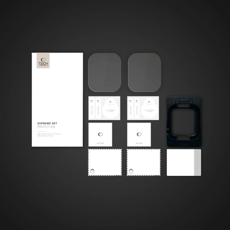 Tech-Protect Supreme Set Μεμβράνη Υδρογέλης για Apple Watch 10 / 11 46 mm, Διάφανη (2 τεμ.)