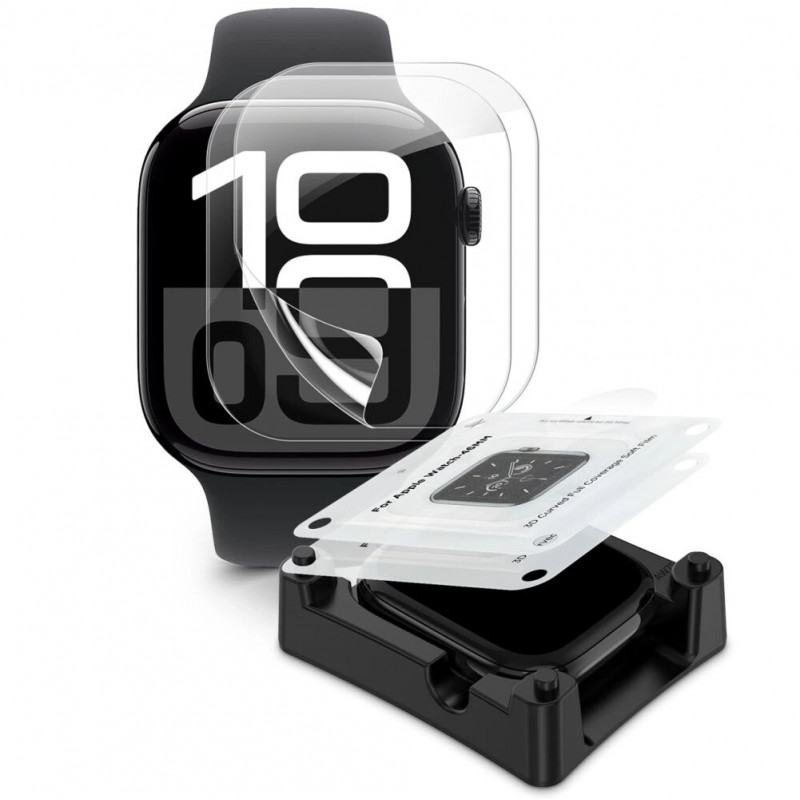 Tech-Protect Supreme Set Μεμβράνη Υδρογέλης για Apple Watch 10 / 11 42 mm, Διάφανη (2 τεμ.)