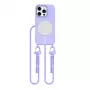 Θήκη Tech-Protect Magnecklace MagSafe με κορδόνι για Apple iPhone 16 Pro, Μωβ