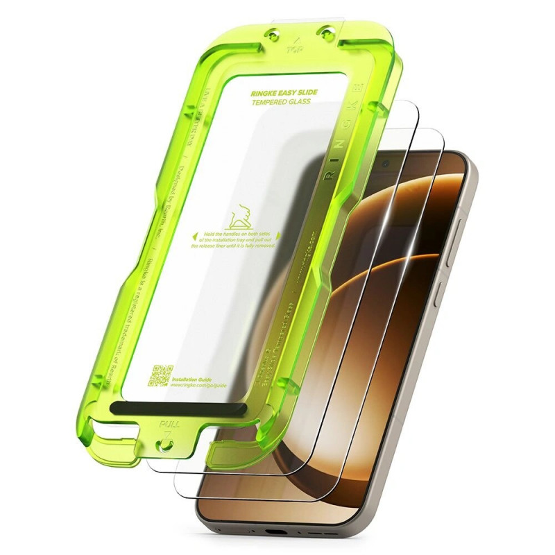 Ringke Easy Slide tempered glass για OnePlus 15 (2 τεμ.), Διαφανές