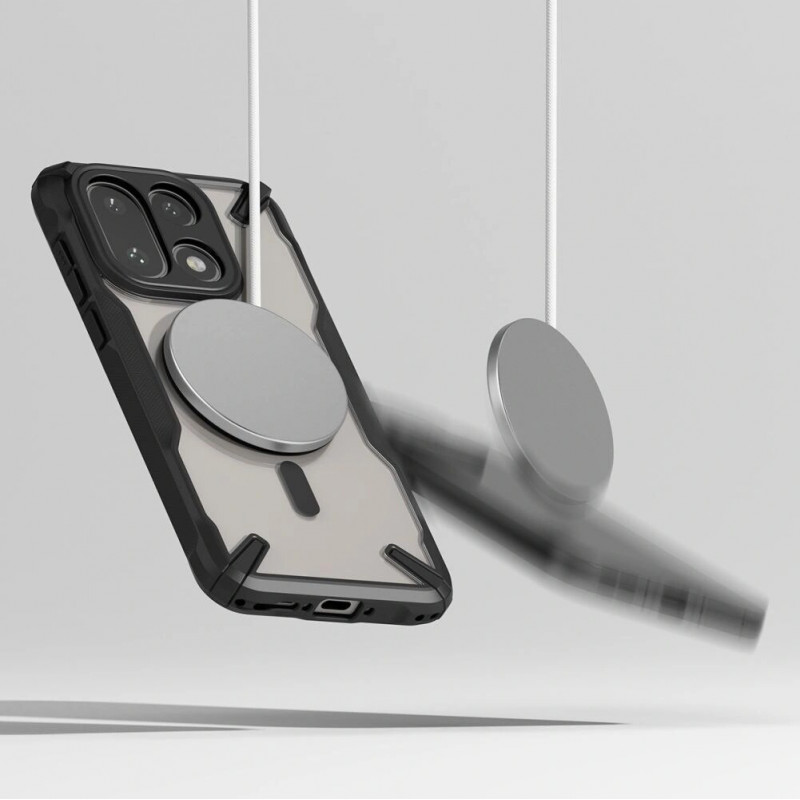 Θήκη Ringke Fusion-X Magnetic MagSafe για OnePlus 15, μαύρη