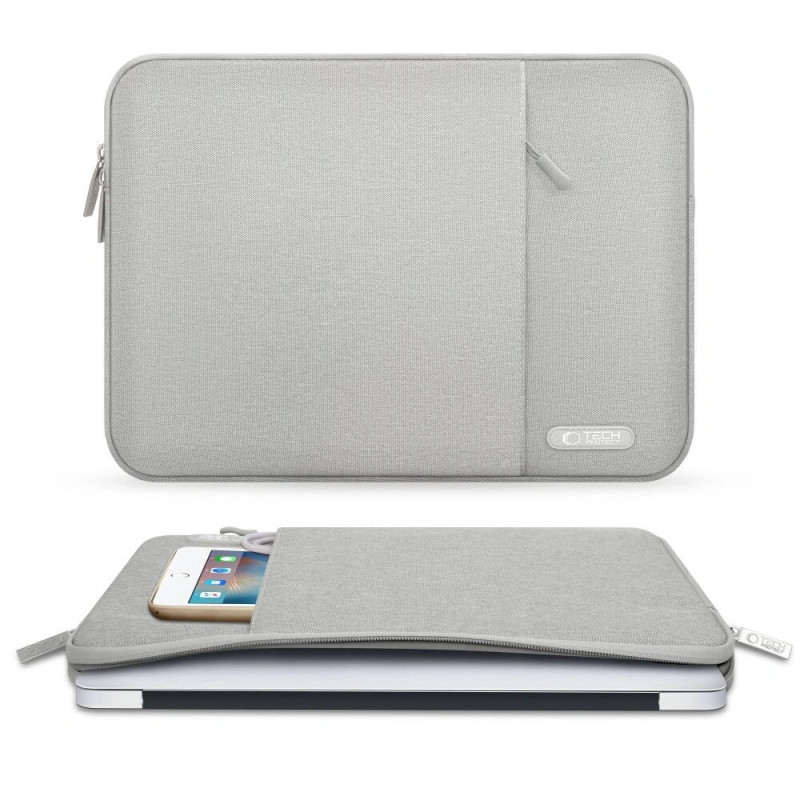 Θήκη Tech-Protect Sleevy για φορητό υπολογιστή 13-14", Crayon Grey