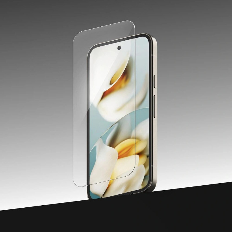 Ringke Easy Slide ανθεκτικό γυαλί για Google Pixel 9a (2 τεμ.), Διαφανές