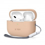 Θήκη σιλικόνης Tech-Protect για Apple AirPods Pro 1/2, Caffe Latte
