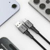 Tech-Protect Ultraboost DNA Καλώδιο USB-A / USB-C 15W/3A 100 cm, Iron Grey