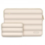 Θήκη για laptop 13-14" Tech-Protect Puffy με τσαντάκι αξεσουάρ, Sand
