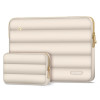 Θήκη για laptop 13-14" Tech-Protect Puffy με τσαντάκι αξεσουάρ, Sand