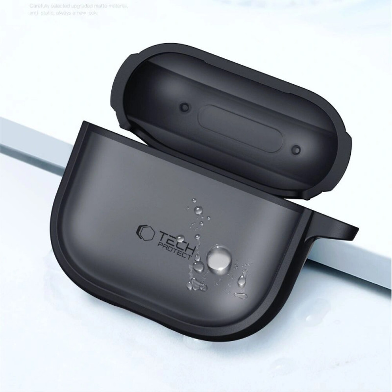 Θήκη Tech-Protect Magmat για Apple AirPods 4, μαύρο ματ