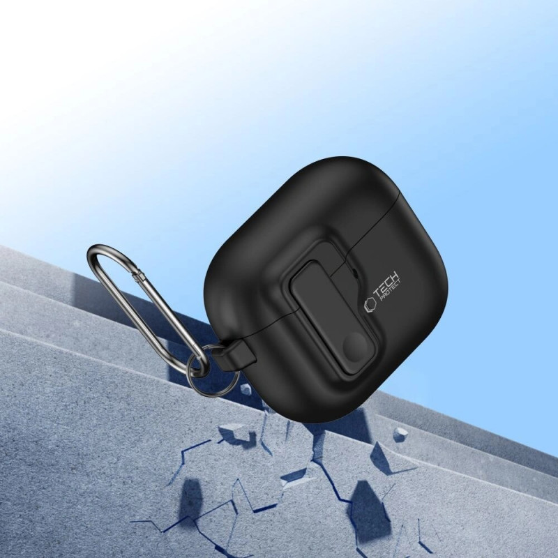 Θήκη Tech-Protect Slim Hook για Apple AirPods 4, Μαύρη