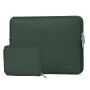Θήκη για φορητό υπολογιστή Tech-Protect NeoSlim 15-16" με τσαντάκι αξεσουάρ, Midnight Green
