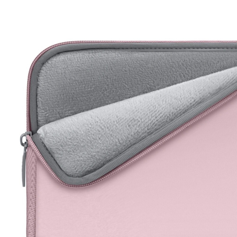 Θήκη για φορητό υπολογιστή Tech-Protect NeoSlim 15-16" με τσαντάκι αξεσουάρ, Dusty Rose