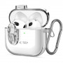 Θήκη Tech-Protect Slim Hook για Apple AirPods 4, Διάφανη