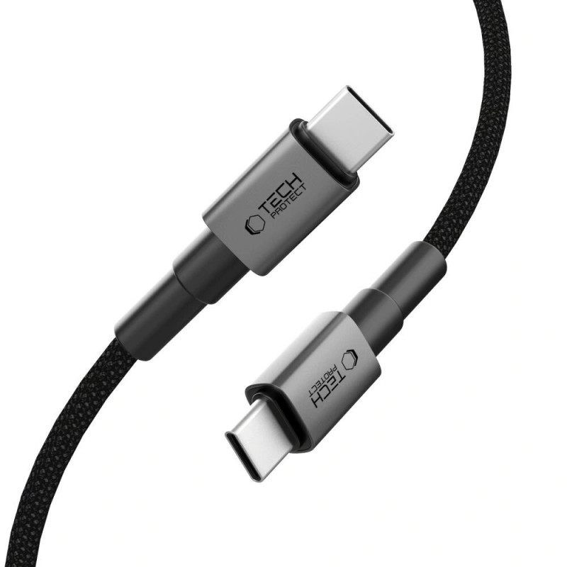 Tech-Protect Ultraboost DNA Καλώδιο USB-C / USB-C PD100W/5A 50 cm, Iron Grey