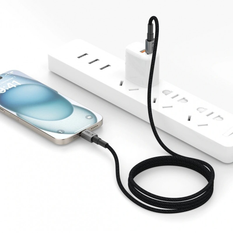 Tech-Protect Ultraboost DNA Καλώδιο USB-C / USB-C PD100W/5A 50 cm, Iron Grey