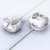 Θήκη Tech-Protect FlexAir με καραμπίνερ για Samsung Galaxy Buds 3 / 3 Pro, Διάφανη