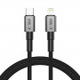 Tech-Protect Ultraboost DNA Καλώδιο USB-C / Lightning PD27W/3A 100 cm, Iron Grey