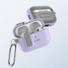 Θήκη Tech-Protect Slim Hook με καραμπίνερ για Apple AirPods Pro 1 / 2, λεβάντα