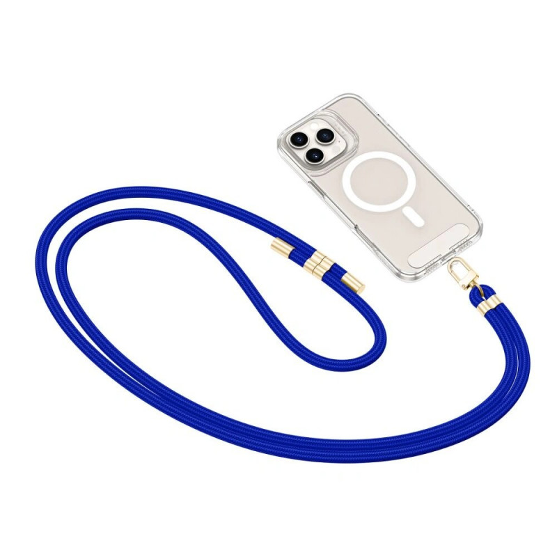 Tech-Protect C7S Rope Crossbody λουράκι τηλεφώνου, Cobalt Blue/gold