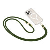 Tech-Protect C7S Rope Crossbody λουράκι τηλεφώνου, Hunter Green/gold