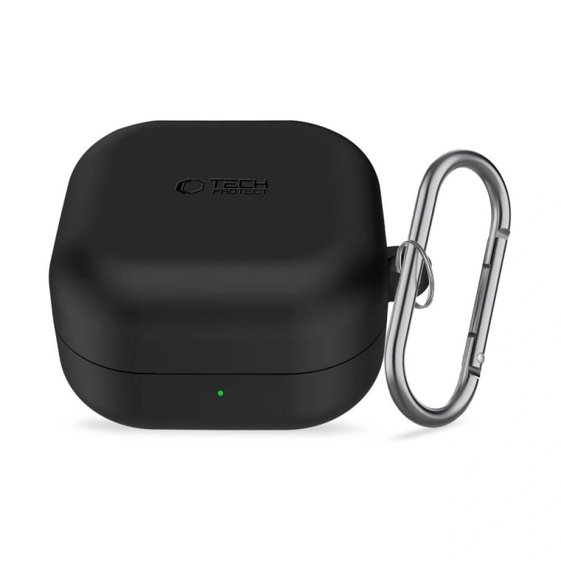 Θήκη Tech-Protect Silicone Hook για Samsung Galaxy Buds 4 / 4 Pro, μαύρη