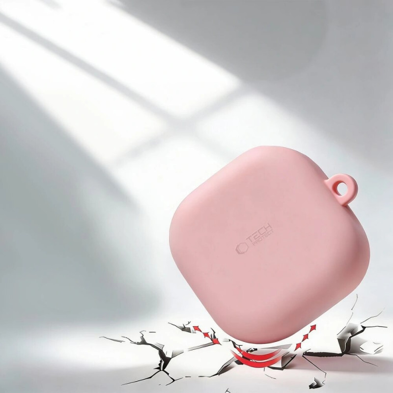 Θήκη Tech-Protect Silicone Hook για Samsung Galaxy Buds 4 / 4 Pro, μαύρη