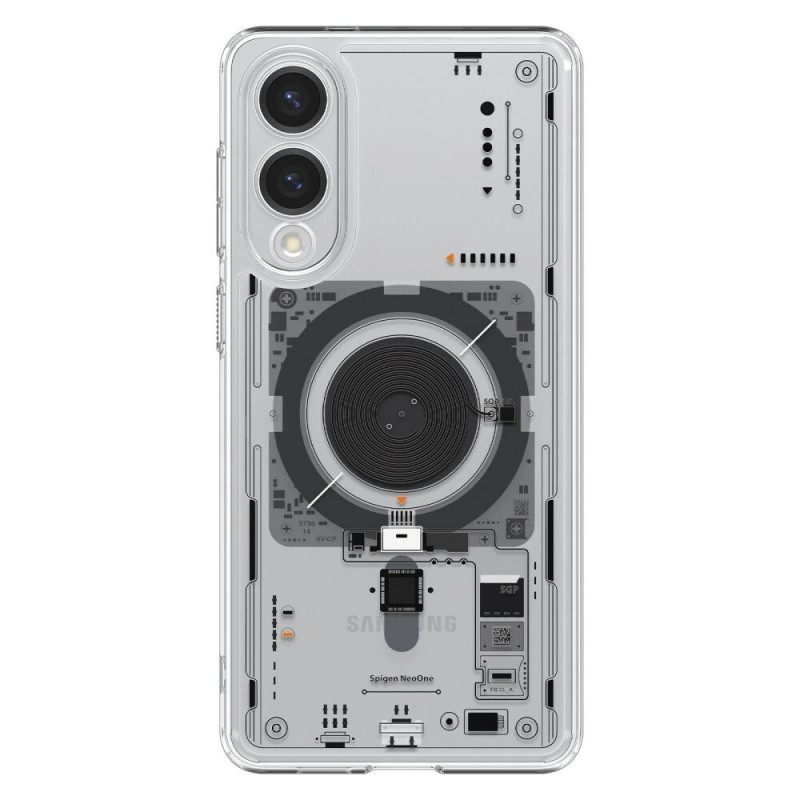 Θήκη Spigen Ultra Hybrid Mag MagSafe ACS09416 για Samsung Galaxy S25 Edge, Neo One, Διάφανη