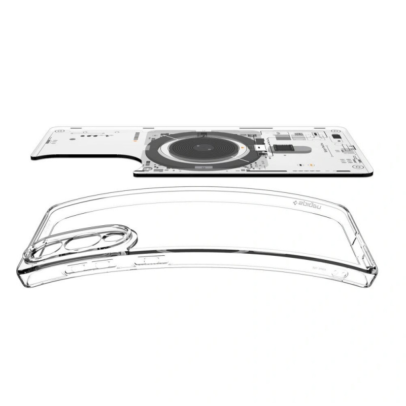 Θήκη Spigen Ultra Hybrid Mag MagSafe ACS09416 για Samsung Galaxy S25 Edge, Neo One, Διάφανη