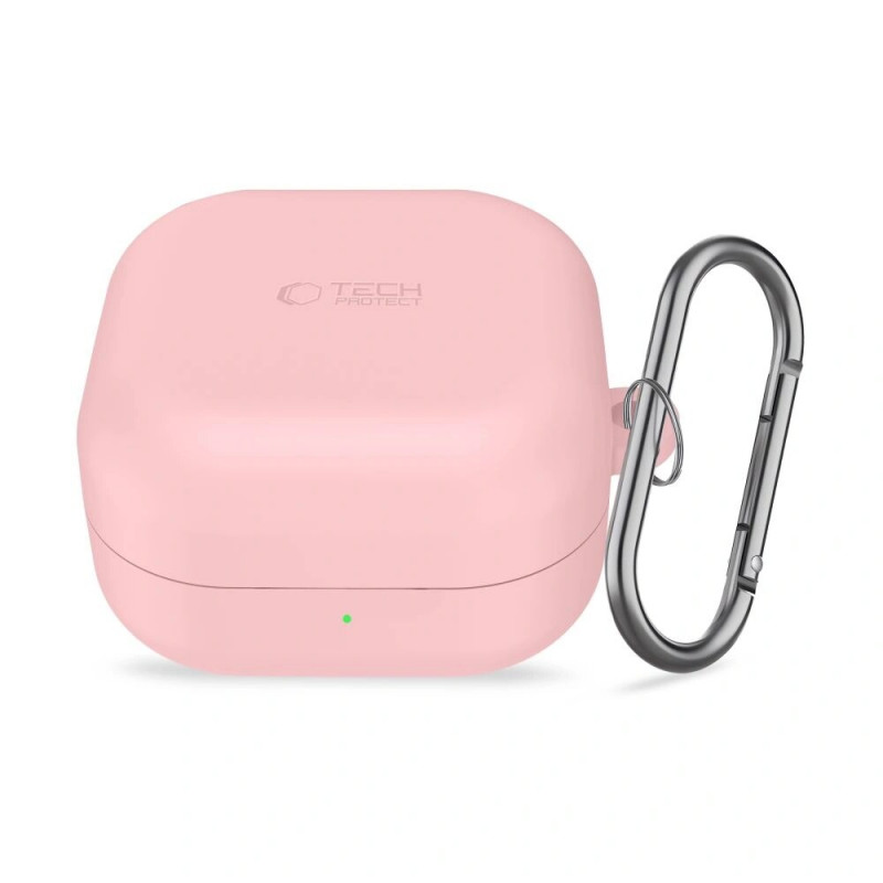 Θήκη Tech-Protect Silicone Hook από σιλικόνη για Samsung Galaxy Buds 4 / 4 Pro, ροζ Dusty Pink