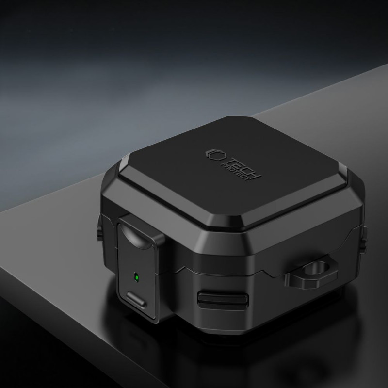 Θήκη Tech-Protect Carbonox MagSafe για Samsung Galaxy Buds 4 / 4 Pro, Μαύρη