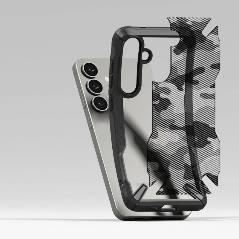 Θήκη Ringke Fusion-X για Samsung Galaxy S25+, camo black