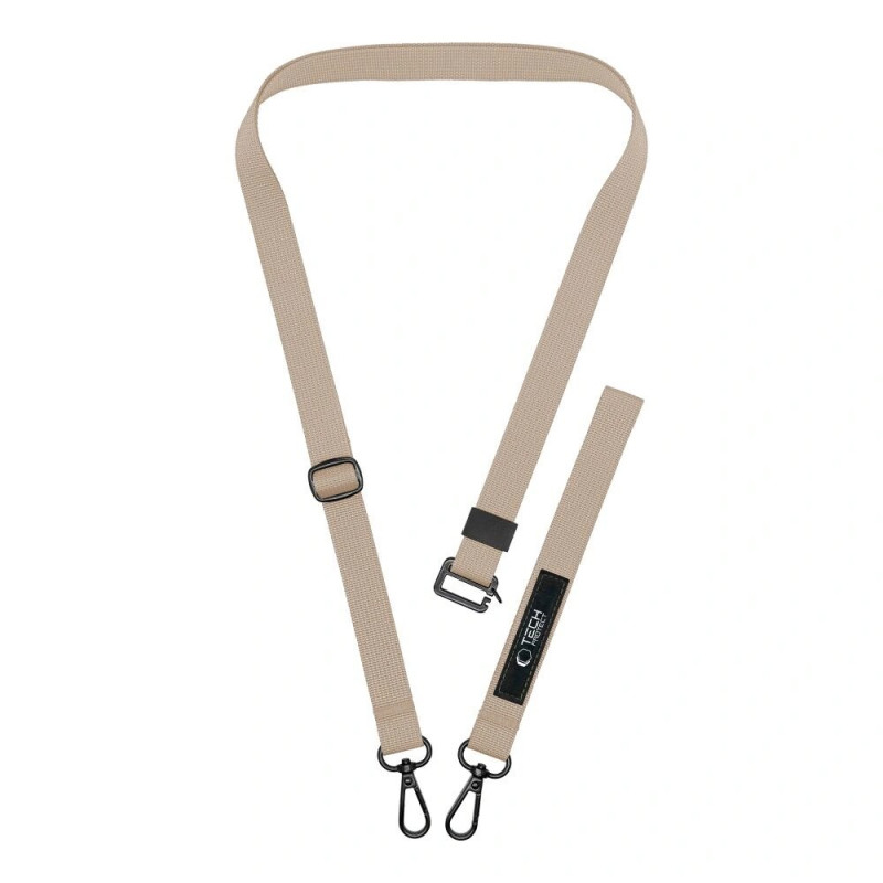 Tech-Protect C6S Rope Crossbody κορδόνι τηλεφώνου 2 σε 1, Cosmic Latte (μπεζ)