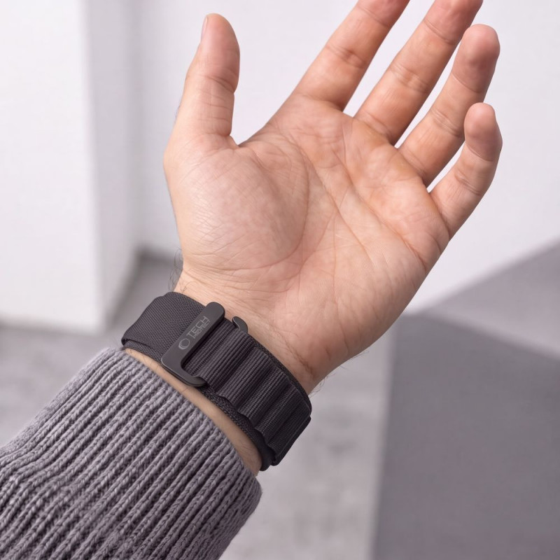 Tech-Protect Nylon Pro THP6035 λουράκι ρολογιού για Garmin Fenix 5X / 5X Plus / 6X / 6X Pro / 7X / 8 / 8 Pro / 9 / 9 Pro (51 mm), μαύρο