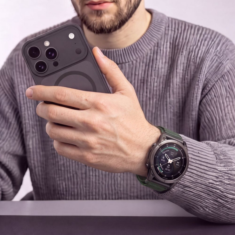 Tech-Protect Nylon Pro THP6036 λουράκι ρολογιού για Garmin Fenix 5X / 5X Plus / 6X / 6X Pro / 7X / 8 / 8 Pro / 9 / 9 Pro (51 mm), στρατιωτικό πράσινο