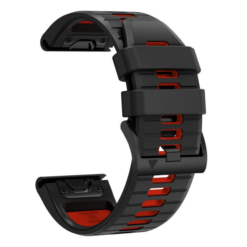 Tech-Protect Iconband Pro λουράκι ρολογιού για Garmin Fenix 5X / 5X Plus / 6X / 6X Pro / 7X / 8 / 8 Pro / 9 / 9 Pro (47 mm), μαύρο / κόκκινο