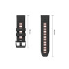 Tech-Protect Iconband Pro λουράκι ρολογιού για Garmin Fenix 5X / 5X Plus / 6X / 6X Pro / 7X / 8 / 8 Pro / 9 / 9 Pro (47 mm), μαύρο / κόκκινο