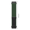 Tech-Protect Nylon Pro THP6034 λουράκι ρολογιού για Garmin Fenix 5X / 5X Plus / 6X / 6X Pro / 7X / 8 / 8 Pro / 9 / 9 Pro (51 mm), πράσινο / μαύρο