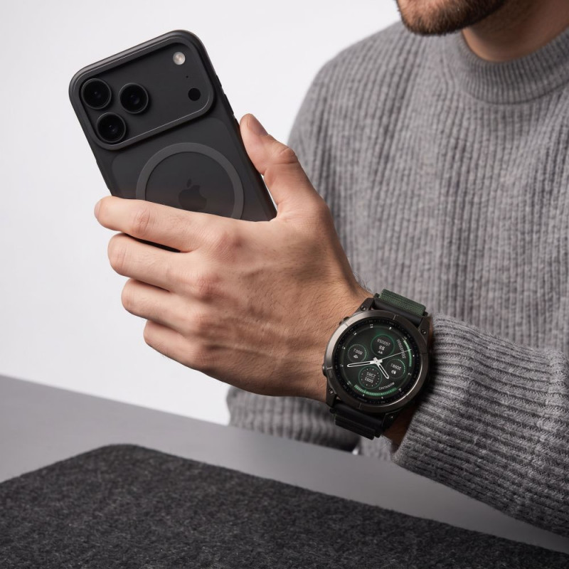 Tech-Protect Nylon Pro THP6034 λουράκι ρολογιού για Garmin Fenix 5X / 5X Plus / 6X / 6X Pro / 7X / 8 / 8 Pro / 9 / 9 Pro (51 mm), πράσινο / μαύρο
