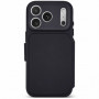 Θήκη πορτοφόλι Decoded Textured Silicone Detachable για Apple iPhone 18 Pro / iPhone 17 Pro, phantom black