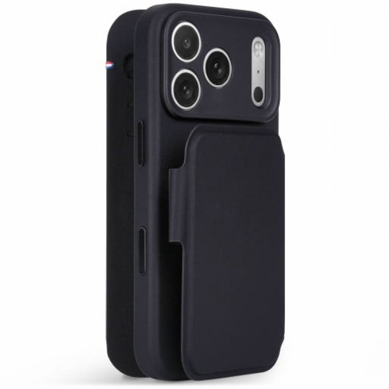 Θήκη πορτοφόλι Decoded Textured Silicone Detachable για Apple iPhone 18 Pro / iPhone 17 Pro, phantom black
