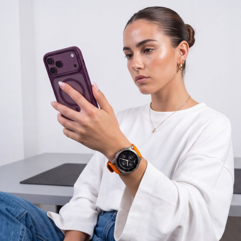 Tech-Protect Iconband Pro THP6048 λουράκι ρολογιού για Garmin Fenix 5X / 5X Plus / 6X / 6X Pro / 7X / 8 / 8 Pro / 9 / 9 Pro (47 mm), πορτοκαλί / μαύρο