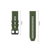 Tech-Protect Iconband Pro THP6049 λουράκι ρολογιού για Garmin Fenix 5X / 5X Plus / 6X / 6X Pro / 7X / 8 / 8 Pro / 9 / 9 Pro (47 mm), πράσινο / μαύρο