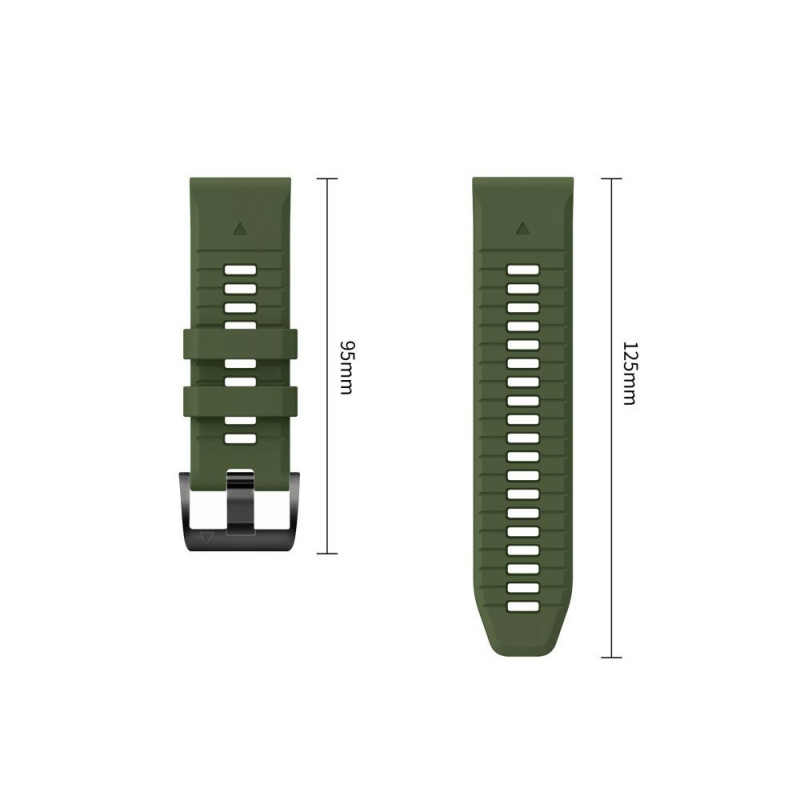 Tech-Protect Iconband Pro THP6049 λουράκι ρολογιού για Garmin Fenix 5X / 5X Plus / 6X / 6X Pro / 7X / 8 / 8 Pro / 9 / 9 Pro (47 mm), πράσινο / μαύρο