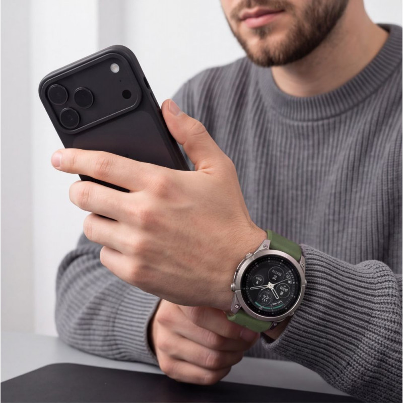 Tech-Protect Iconband Pro THP6049 λουράκι ρολογιού για Garmin Fenix 5X / 5X Plus / 6X / 6X Pro / 7X / 8 / 8 Pro / 9 / 9 Pro (47 mm), πράσινο / μαύρο